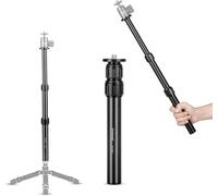 Koolehaoda Adjustable Extension Monopods,Aluminum Alloy Telescopic Tripod Center Column Axis Extension Tube, Tripod Extension Rod