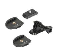 koolehaoda Lot de 2 adaptateurs de plaque à dégagement rapide, compatibles avec Gopro/perche à selfie/trépied/monopode/appareil photo compact/téléphone/lumière vidéo LED