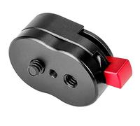 Koolehaoda Mini Plaque de Dégagement Rapide Adaptateur avec vis 1/4" pour Caméras, Trépieds, Monopodes, Perche à Selfie, Moniteurs, Bras Magique, Lumière d'appoint - (2 Paquets)