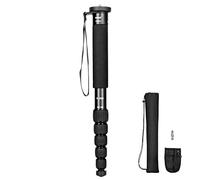 koolehaoda Monopode Compact Portable à 6 Sections en Alliage d'aluminium, Charge maximale 10 kg, Taille pliée Seulement 38,1 cm (K-266 Noir)