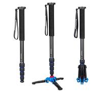 Koolehaoda Monopode professionnel en aluminium pour appareil photo de 65 pouces avec support pliable trois pieds