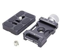 Koolehaoda Pince de Plaque à dégagement Rapide avec Queue d'aronde de 38 mm de Large + Plaque de dégagement Rapide Universelle en métal de 60 mm pour Arca-Swiss Standard (DC-38Q + PU60)