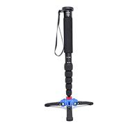 Koolehaoda Portable léger 63 pouces caméra Monopied en aluminium avec (mini tripode) Support pliant de support de trois pieds. Jambe de 6 sections, diamètre max de jambe: Φ28MM