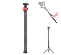Koolehaoda Rallonge de trépied télescopique en Fibre de Carbone de 71,1 cm avec vis de 6,35 mm à 9,5 mm Compatible avec trépied/cardan/Appareil Photo, Charge maximale de 15 kg