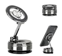 koolehaoda Support MagnéTique pour Telephone de Voiture, Compatible Magsafe, avec Ventouse à Vide,Anneau Magnetique,360° Rotation Porte Telephone Voiture Aimant pour iphone 17-12 et Android