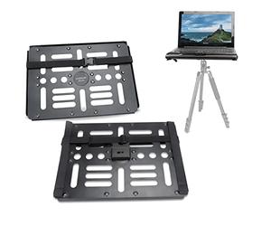 koolehaoda Support Ordinateur Portable Plateau de Support de Projecteur pour Trépied avec Vis de 1/4" à 3/8" et Compatible avec Arca Swiss Tête et Trépied,Capacité de 10 kg