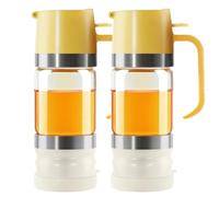 Koolenry 2 Distributeurs de Miel Anti-Goutte de 300 ML - Distributeur de Sirop pour Café, Mini Pots de Miel pour Distributeur de Sirop de Café
