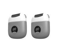 Koolenry 2 Pièces Broyeur de Pieds Électrique Portable pour, Outil de Soins des Pieds pour Éliminer les Callosités
