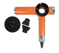 Koolenry 2025 Sèche-Cheveux Sans Lambe à Haut Débit - 120 000 Tr/Min Vitesse de Rotation, Plug High Power Professional Hair Dryer Orange