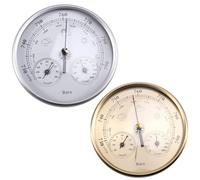 Koolenry 2PCS Baromètre Wander Cloudly avec Thermomètre Hygromètre Station Météo pour Instrument de Prévision Météorologique
