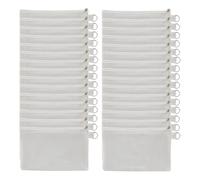 Koolenry 30 de Maquillage Vierges à Sublimation en Vrac, Sac Blanc en Toile, Fourre-Tout en Polyester pour Bricolage par Sublimation
