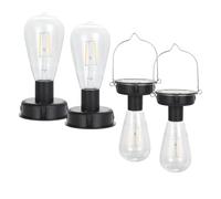 Koolenry 4 Pack Remplacement des Plateaux Solaires Accessoires de Lanternes Solaires pour Lanternes Extérieures de Bricolage Top de Remplacement Solaire Imperméable