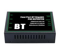 Koolenry 4 Port BT Gigabit Poe Extender IEEE 802.3 BT Poe Repeater pour 48V Poe Camera Wireless AP