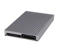 Koolenry Adaptateur NVME M.2 2280 vers SFF-8654 8i, Adaptateur SFF-8654 8i avec Alimentation pour Carte de Montée en Puissance SSD M2