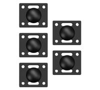 Koolenry Base de Tête de Balle de 25 mm de 1 Pouce avec Support de Plaque à Billes Carré, Écran de Commande Industriel à Double Douille Bras