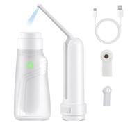 Koolenry Bouteille Périnéale Rechargeable Électrique pour Femmes Portables, Réservoir D'Eau de 400 Ml, 3 Modes de Pression, Comprend 2 Buses Bidet Portables