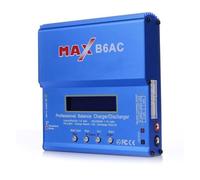 Koolenry Chargeur de Batterie RC B6AC 80W 6A avec Fonction de Charge Équilibrée Numérique LCD pour Li-ION, Life, NiMH, NiCd, PB et Lipo avec Support de Décharge, Prise EU.