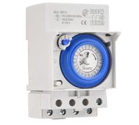 Koolenry DIN Rail Sul181h Commutateur de Minuterie Mécanique Analogique 30 Minutes Min Programmable 24 Heures AC110V-230V