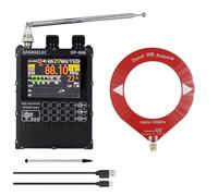 Koolenry DP-666 TEF6686 Radio High Sensitivité Full Band Radio FM AM LW MW SW Shortwave 2.8 Pouces IPS Tacle Screen Support Firmware Metreft avec Antenne