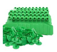 Koolenry Étiquettes D'Oreille Vierges pour Bétail, Vaches, Moutons, Porcs, Chèvres, 100 Pièces, Étiquettes D'Oreille Vierges en TPU pour Identification Animale.