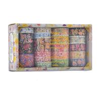 Koolenry Fournitures Scolaires Washi Tapes 20 Rouleaux Fleurs Fleurs Decorative Masking Tape Journaling Material pour Scrapbooking Stationery Gold