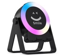 Koolenry Haut-Parleur Bluetooth de Bureau à Détection de Lumière Colorée, Support de Téléphone, Mini, Subwoofer,