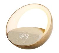 Koolenry Haut-Parleurs Haut-Parleurs Bluetooth Lampe D'Ambiance Lampe de Nuit 15W Charge sans Lampe de Chevet