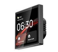 Koolenry Interrupteur de Contrôle Vocal Du Panneau de Commande Vocal WiFi Interrupteur de Tuya Smart Home avec Écran Tactile de 4 Pouces pour le Contrôle de Intelligente