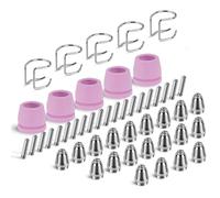 Koolenry Kit de Consommables pour Découpeur Plasma AG60P, 50 Pièces, Comprenant des Embouts et Buses de Torche de Découpe, Compatible avec pour AG60 et WSD60.