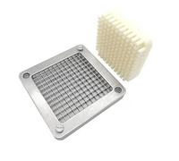 Koolenry Lame de Rechange pour Coupe-Frites, Lame de Hachoir de 6,35 mm avec Lame en Acier Inoxydable et Bloc Poussoir, Coupe-Frites