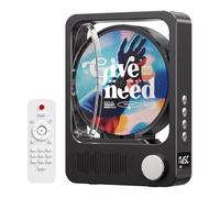 Koolenry Lecteur CD Portable avec Enceinte Stéréo HiFi, Télécommande, Affichage LED pour Une Expérience D'Écoute à Domicile