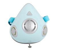Koolenry Masque Intelligent Rechargeable avec Valve Respiratoire, Masque Électrique Anti-Formaldéhyde, Purificateur D'Air Portable Bleu