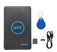 Koolenry NFC Reader Copier UID Keychain + 5 Fréquence RFID Smart Chip Duplicator Hid 125K / IC/ID 13.56MHz 125KHz Clone Token Writer