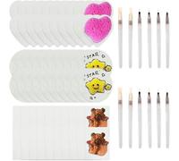 Koolenry Papier de Texture en Mousse Magique, Bricolage 3D Mousse de Peinture en Mousse Kit D'Art avec 12 Stylos à Eau, Dessin 3D Magic Toivas Sponge pour Acrylique B