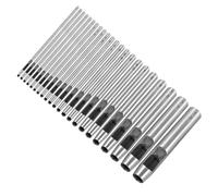 Koolenry Poinçonneuse à Ceinture Creuse Ronde en Acier au de 0,5 à 12 Mm, Kit D'Outils de Perforation en Cuir de 22 Pièces pour Ceintures et Cuirs.