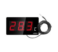 Koolenry Pour le Thermomètre Numérique Électronique à Domicile à LED Home Thermomètre à Grand Écran Sauna Salon Salle Plug Eu