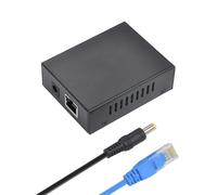 Koolenry Répartiteur PoE Gigabit 12 V 4 A 48 W à Coque Métallique PS1248G, Entrée CC 60 W, 4 Paires, 1 000 Mbps, Standard