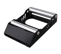 Koolenry Support de Nettoyage de Pneus de Moto, Rouleau de Nettoyage de Chaîne, Rampe de Lavage de Pneus Universelle Portable, Support de Levage Noir.