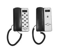 Koolenry Système D'Interphone sans Interphone de Bureau avec Écran LCD 433 MHz Portée de 3280 Pieds Volume Réglable Appel Téléphonique