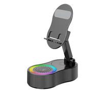 Koolenry Tablette Paresseuse Stand Music Joueur RGB Lightable Pliable for Counter Vanity Nightand to Work