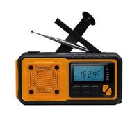 Koolenry Version Américaine 4000mah Solar Hand Crank Radio d'urgence, Multi-Bandes AM/FM/SW, avec Lampe de Poche de Lecture LED