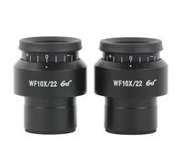 Koolenry WF10X / 22 Microscope Oculaire 2pcs Grand Angle de L'Objectif Oculaire de L'Objectif Réglable de 30 mm de Champ de 30 mm de Largeur