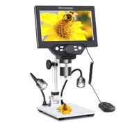 Koolertron Microscope Numérique 7 Pouces avec Carte TF 32G et Lumière Auxiliaire USB - 12 Millions de Pixels 1080P
