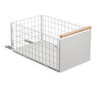 Koolkasa tiroir coulissant cuisine, Organiseur de tiroirs profonds avec glissières de tiroir et poignée en bois, Ttélescopique à tirer en métal pour armoires de cuisine Organiseur - 40x24×19.5CM