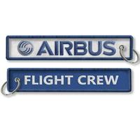 koolkrew Airbus Flight Crew Porte-clés brodé Blanc/Bleu