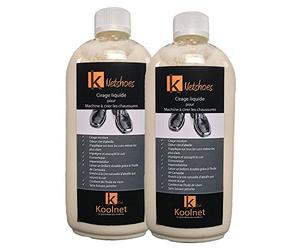 Koolnet NETSHOES Pack de 2 x 500 ML - Cirage Liquide incolore pour cireuse ou Utilisation Manuelle