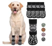 KOOLTAIL Chaussettes pour chien pour trottoir chaud/froid pour éviter de lécher les pattes, bottes antidérapantes pour chien et protection des pattes pour sols en bois dur, contrôle de la traction