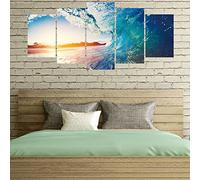Koomiao 3D Autocollants Mural Ensemble de 5 Amovible Stickers muraux Peinture Murale d'art l'image Sticker mural Creative pour Le Bureau à Domicile Décoration Moderne