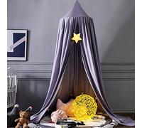 Koomiao Ciels de Lit pour Enfant, Baldaquin Lit Tente Gamins Dôme Maison de Jeux Moustiquaire Pour Lit Décoration de Chambre, Hauteur 250cm (Nordique Violet)