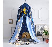 Koomiao Ciels de Lit pour Enfant, Baldaquin Lit Tente Gamins Dôme Maison de Jeux Moustiquaire Pour Lit Décoration de Chambre, Hauteur 250cm (Spacecraft)